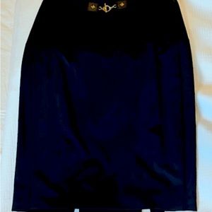 Doncaster elegant black straight skirt.